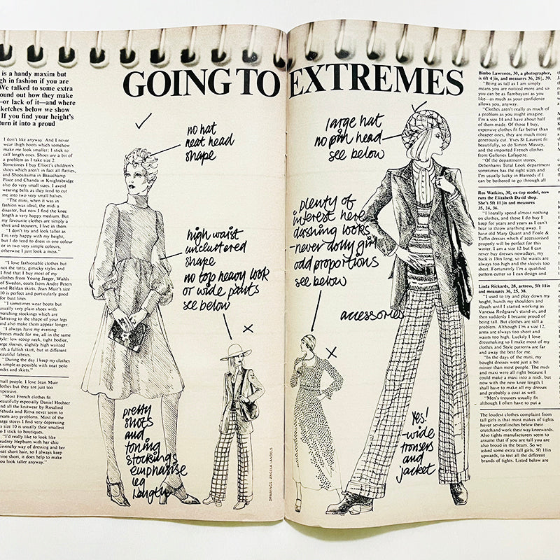 英国ファッション誌『Flair』1972年1月号