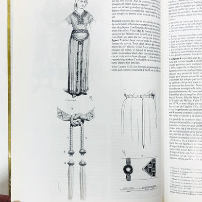 中世の衣服の詳細「Le Costume Médiéval」ヴィオレ・ル・デュク編著