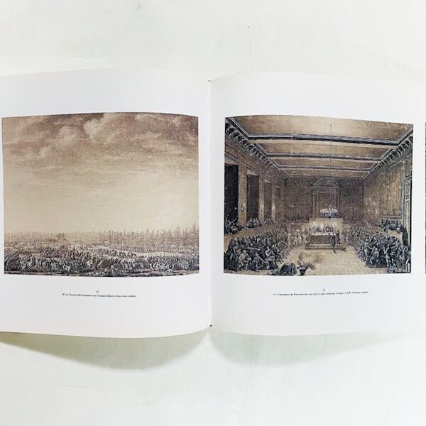 フランス革命の歴史的場面の銅版画「Prieur, Les Tableaux Historiques de la Revolution」
