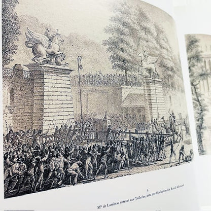 フランス革命の歴史的場面の銅版画「Prieur, Les Tableaux Historiques de la Revolution」