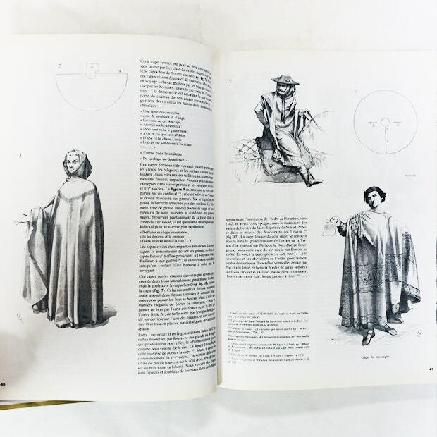 中世の衣服の詳細「Le Costume Médiéval」ヴィオレ・ル・デュク編著