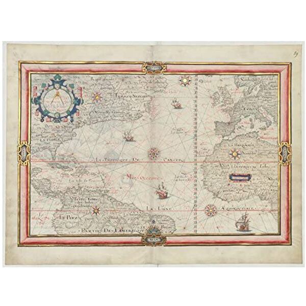 【新本】ジャック・ド・ヴォーの航海作品「Jacques Devaux. Nautical Works」1583年彩色写本復刻