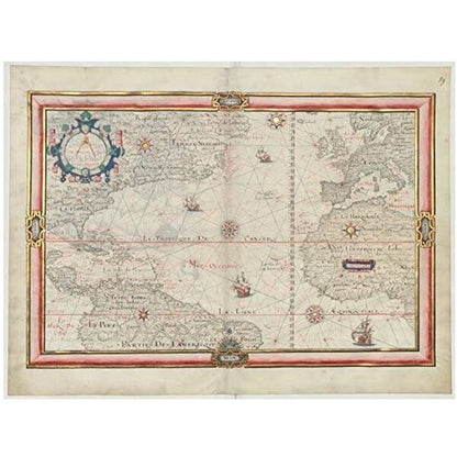 【新本】ジャック・ド・ヴォーの航海作品「Jacques Devaux. Nautical Works」1583年彩色写本復刻