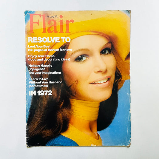 英国ファッション誌『Flair』1972年1月号