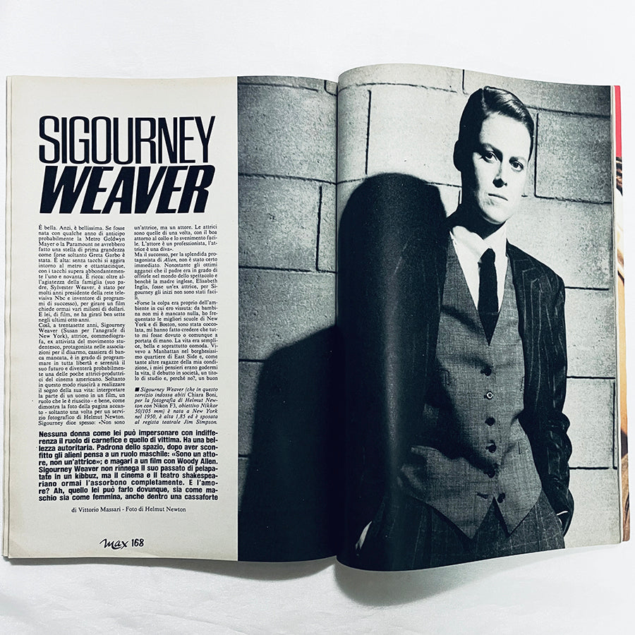 max 1988年1月号 / イタリア雑誌 / イマン / ブライアン・フェリー / シガニー・ウィーバー