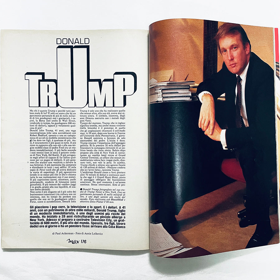 max 1988年1月号 / イタリア雑誌 / イマン / ブライアン・フェリー / シガニー・ウィーバー