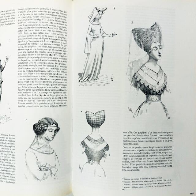 中世の衣服の詳細「Le Costume Médiéval」ヴィオレ・ル・デュク編著
