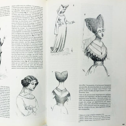 中世の衣服の詳細「Le Costume Médiéval」ヴィオレ・ル・デュク編著