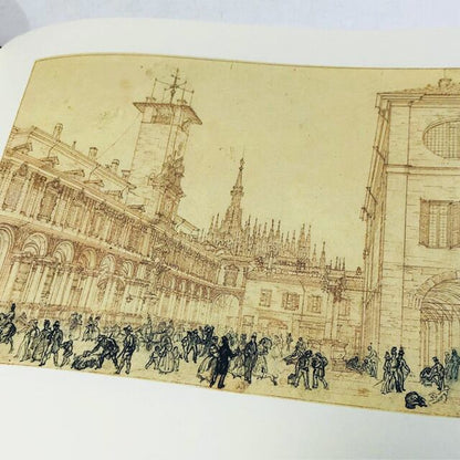 ミラノ・メルカンティ広場・17世紀〜19世紀図版集「La piazza dei Mercanti a Milano」