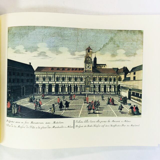 ミラノ・メルカンティ広場・17世紀〜19世紀図版集「La piazza dei Mercanti a Milano」