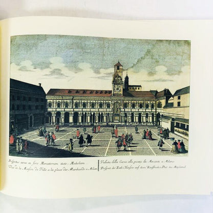 ミラノ・メルカンティ広場・17世紀〜19世紀図版集「La piazza dei Mercanti a Milano」