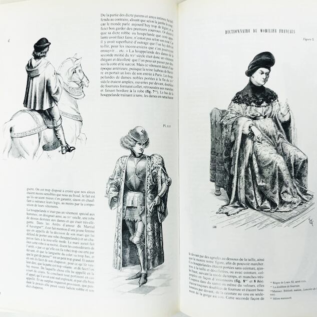 中世の衣服の詳細「Le Costume Médiéval」ヴィオレ・ル・デュク編著
