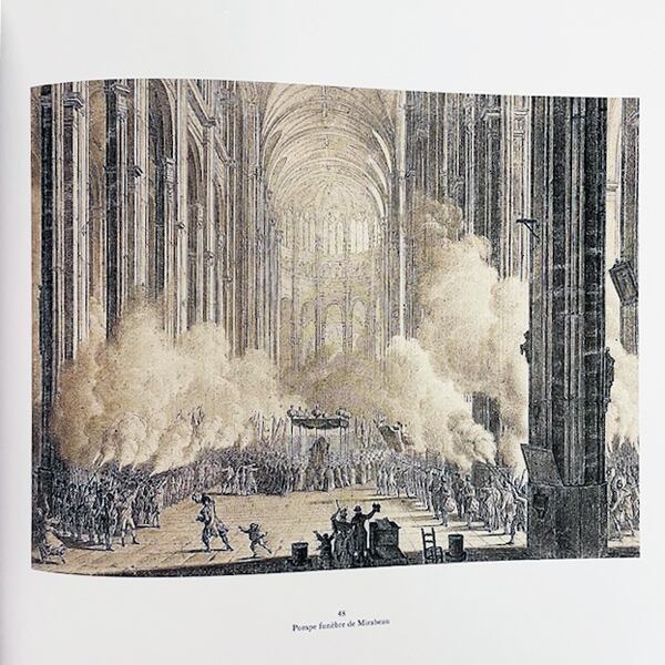 フランス革命の歴史的場面の銅版画「Prieur, Les Tableaux Historiques de la Revolution」