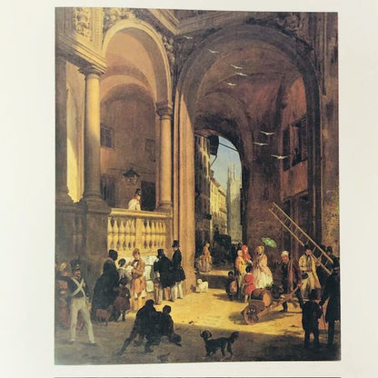 ミラノ・メルカンティ広場・17世紀〜19世紀図版集「La piazza dei Mercanti a Milano」