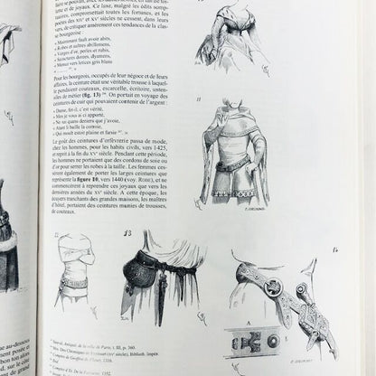 中世の衣服の詳細「Le Costume Médiéval」ヴィオレ・ル・デュク編著