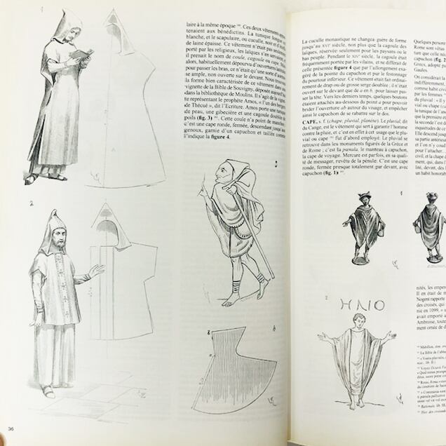 中世の衣服の詳細「Le Costume Médiéval」ヴィオレ・ル・デュク編著