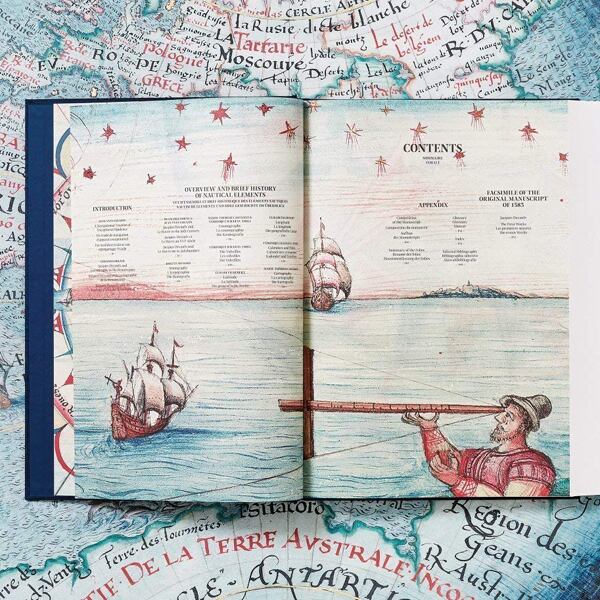【新本】ジャック・ド・ヴォーの航海作品「Jacques Devaux. Nautical Works」1583年彩色写本復刻