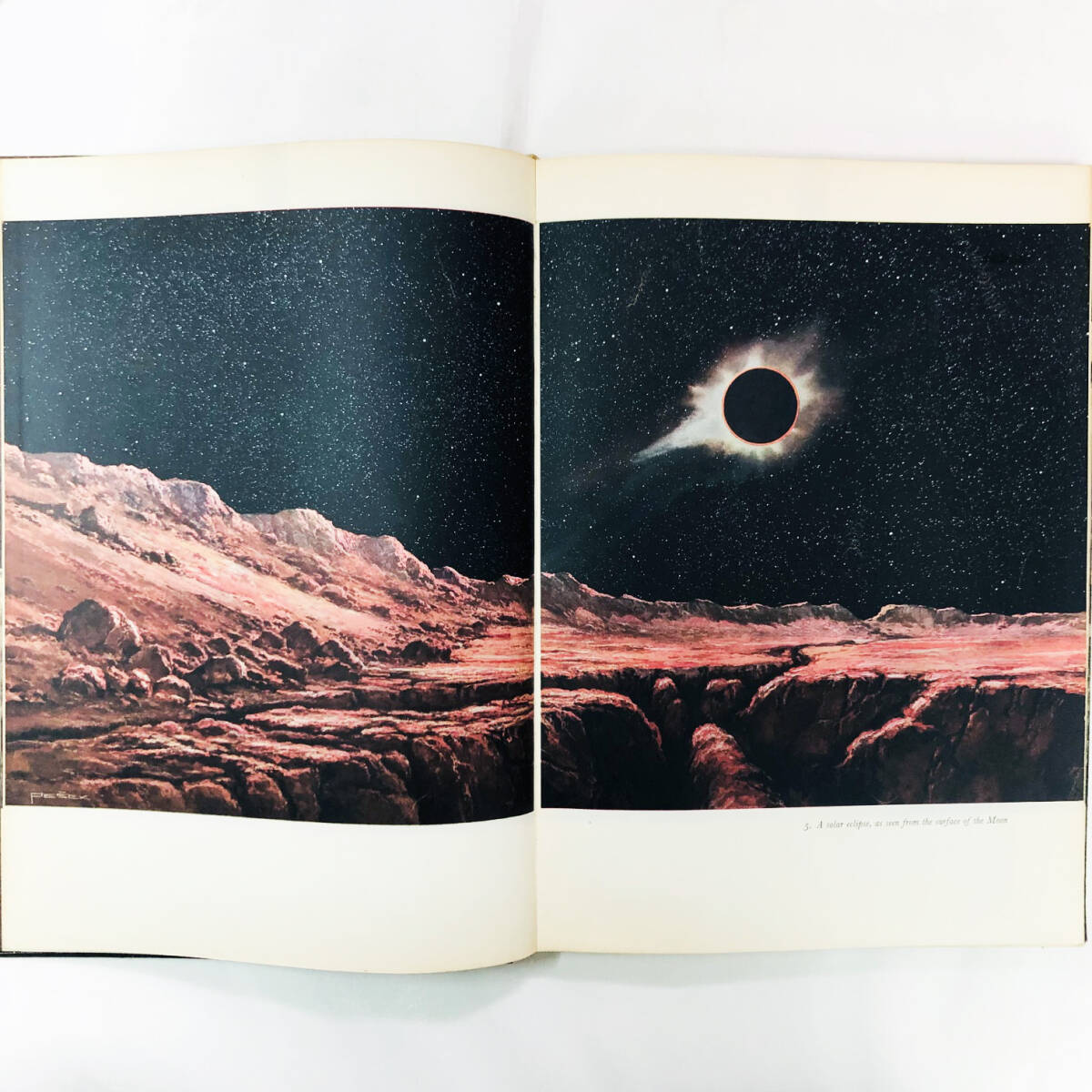 The Moon and the Planets」illustrated by Ludek Pesek / ルディエク・ペシェク画集「月と惑星」1965年刊